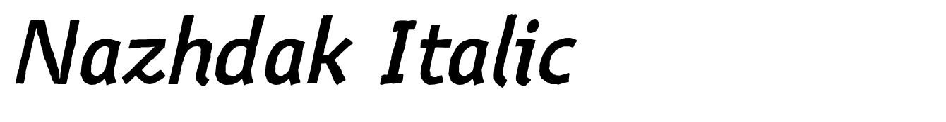 Nazhdak Italic
